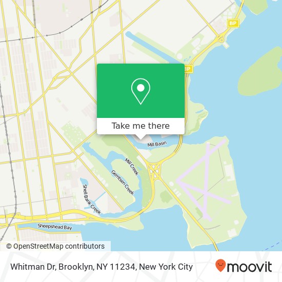 Mapa de Whitman Dr, Brooklyn, NY 11234