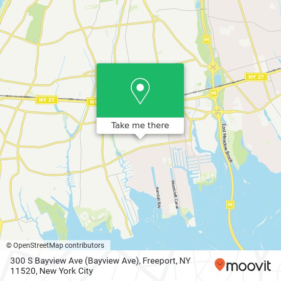 Mapa de 300 S Bayview Ave (Bayview Ave), Freeport, NY 11520