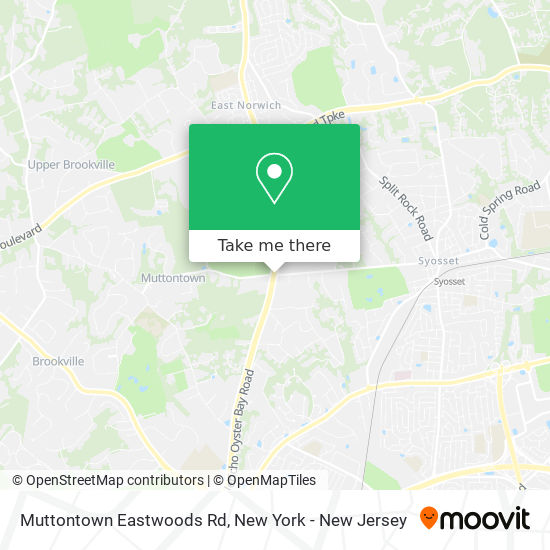 Mapa de Muttontown Eastwoods Rd