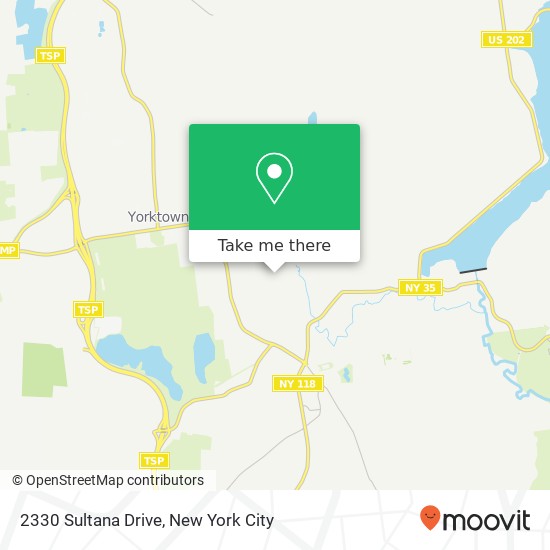 2330 Sultana Drive, 2330 Sultana Dr, Yorktown Heights, NY 10598, USA map