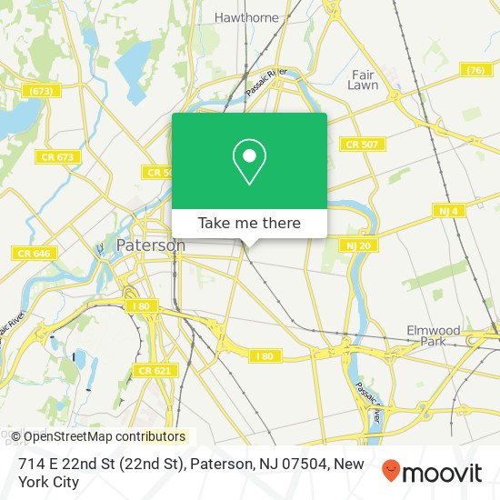 714 E 22nd St (22nd St), Paterson, NJ 07504 map