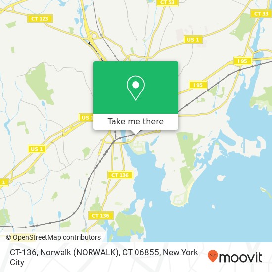 CT-136, Norwalk (NORWALK), CT 06855 map