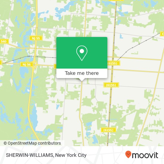Mapa de SHERWIN-WILLIAMS, 433 S Delsea Dr