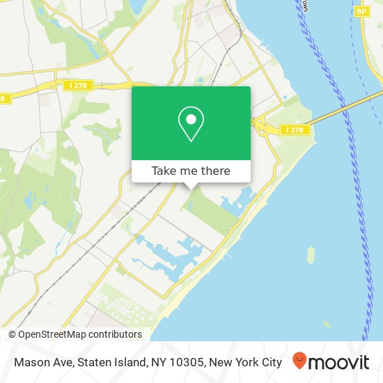Mapa de Mason Ave, Staten Island, NY 10305