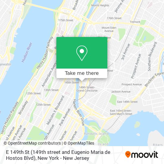 E 149th St (149th street and Eugenio Maria de Hostos Blvd) map