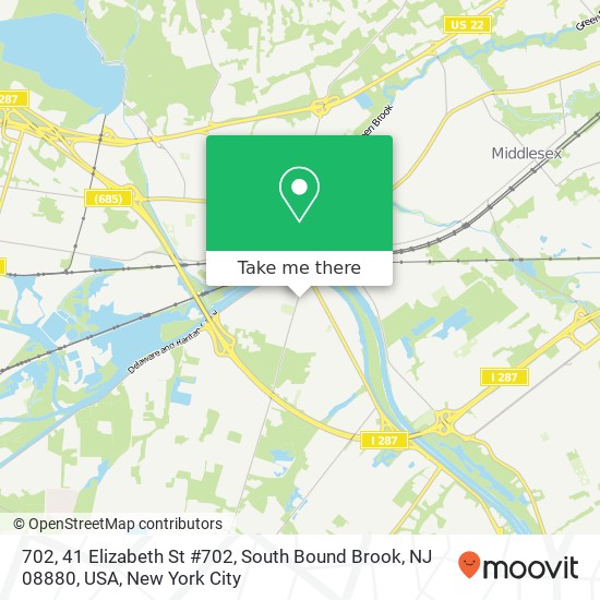 702, 41 Elizabeth St #702, South Bound Brook, NJ 08880, USA map
