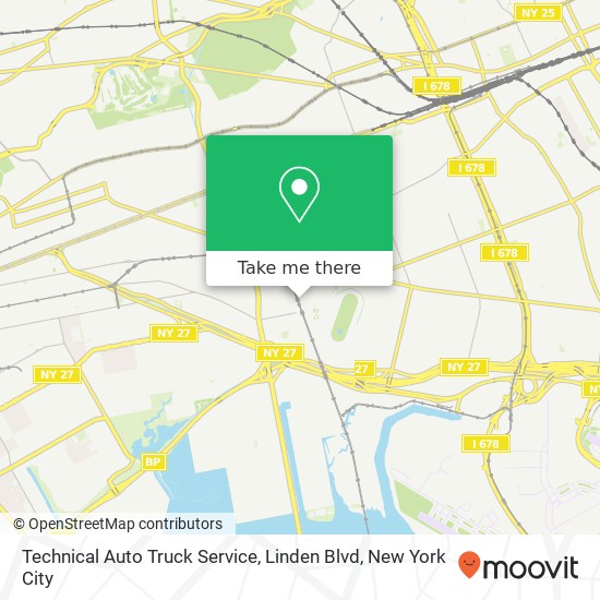 Mapa de Technical Auto Truck Service, Linden Blvd