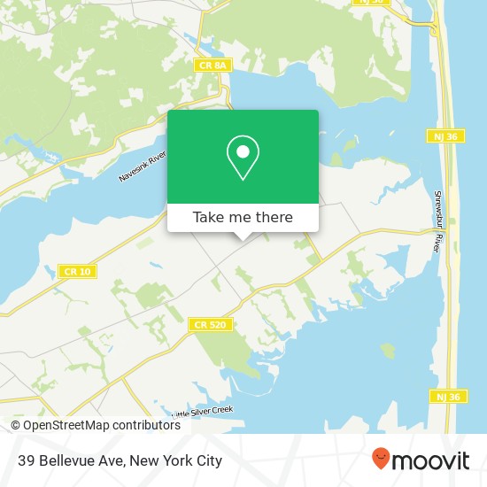 39 Bellevue Ave, Rumson, NJ 07760 map