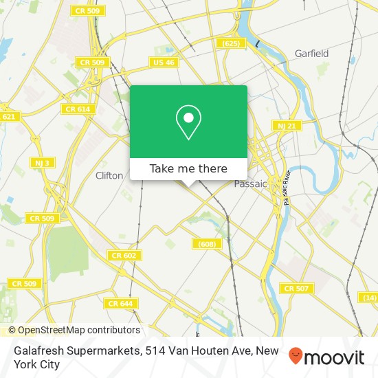 Galafresh Supermarkets, 514 Van Houten Ave map