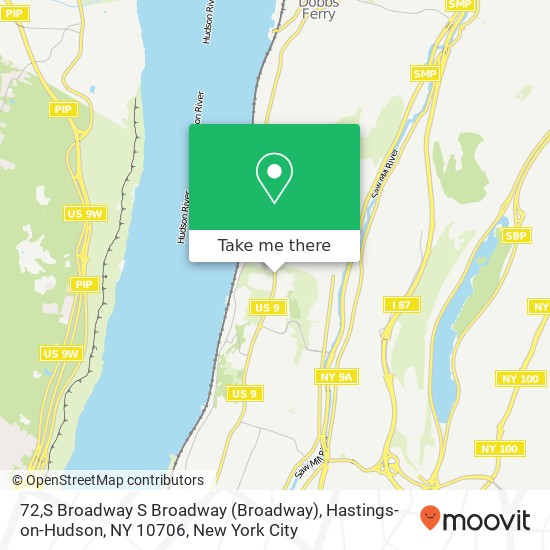 Mapa de 72,S Broadway S Broadway (Broadway), Hastings-on-Hudson, NY 10706