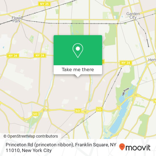 Princeton Rd (princeton ribbon), Franklin Square, NY 11010 map