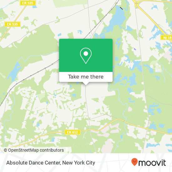 Absolute Dance Center, 365 Spotswood Englishtown Rd map