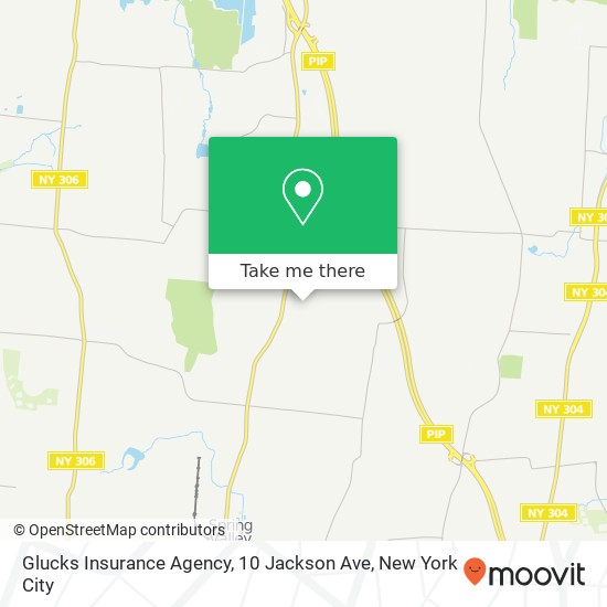 Mapa de Glucks Insurance Agency, 10 Jackson Ave