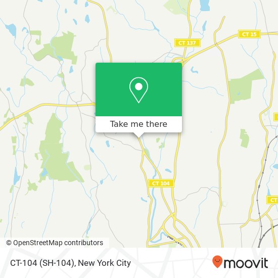 Mapa de CT-104 (SH-104), Stamford, CT 06902