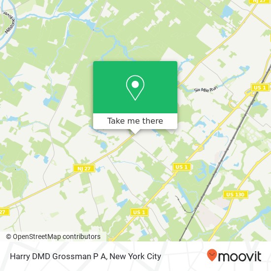 Harry DMD Grossman P A, 2864 State Route 27 map