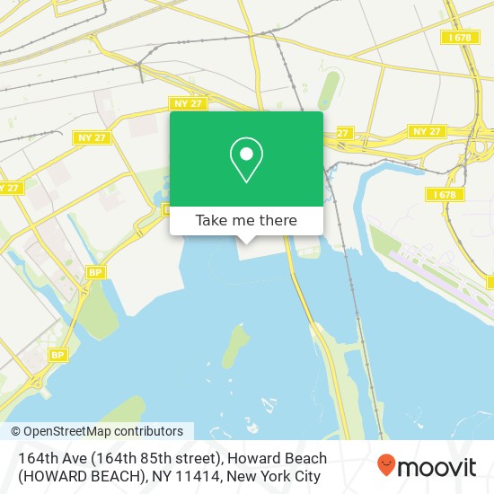 Mapa de 164th Ave (164th 85th street), Howard Beach (HOWARD BEACH), NY 11414