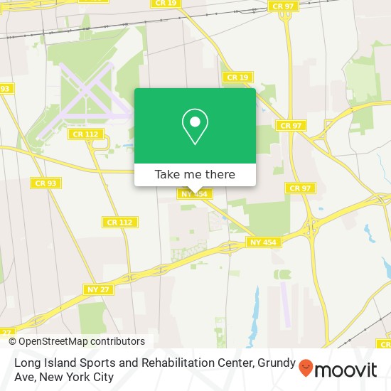 Long Island Sports and Rehabilitation Center, Grundy Ave map