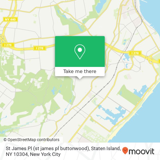 St James Pl (st james pl buttonwood), Staten Island, NY 10304 map