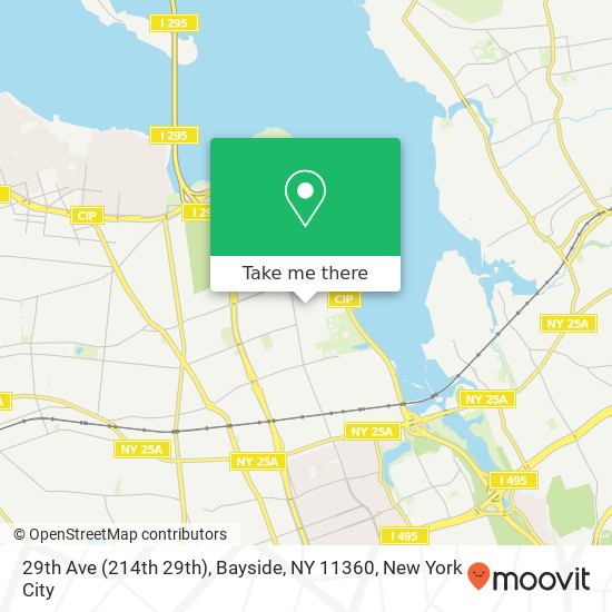 Mapa de 29th Ave (214th 29th), Bayside, NY 11360