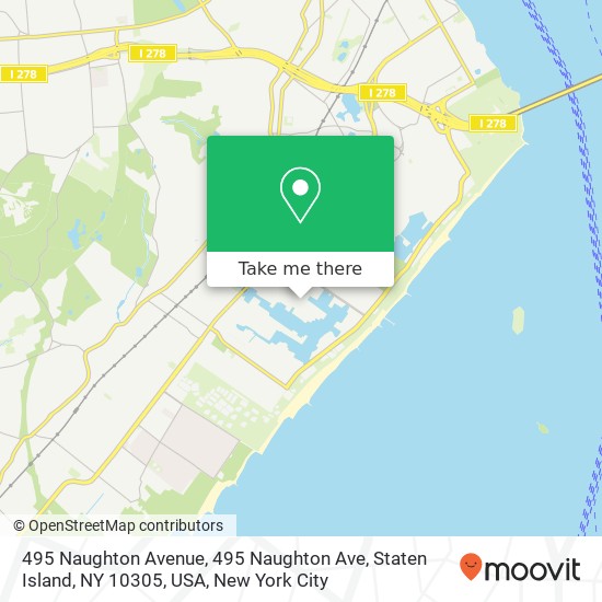 495 Naughton Avenue, 495 Naughton Ave, Staten Island, NY 10305, USA map