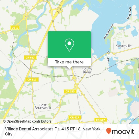 Mapa de Village Dental Associates Pa, 415 RT-18