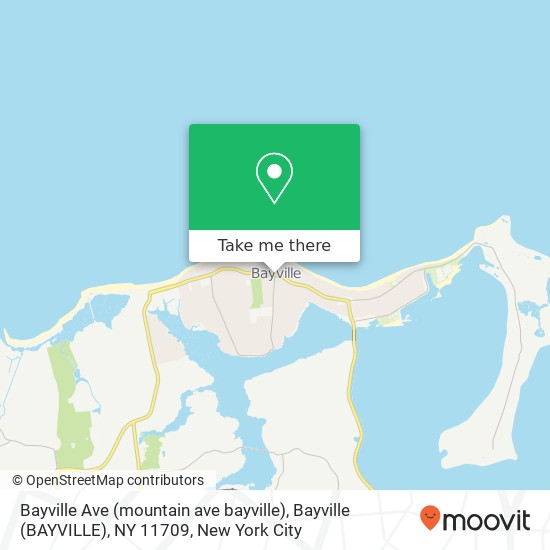 Mapa de Bayville Ave (mountain ave bayville), Bayville (BAYVILLE), NY 11709