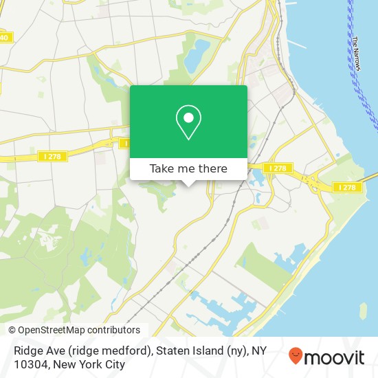 Ridge Ave (ridge medford), Staten Island (ny), NY 10304 map