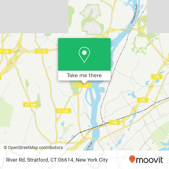 Mapa de River Rd, Stratford, CT 06614