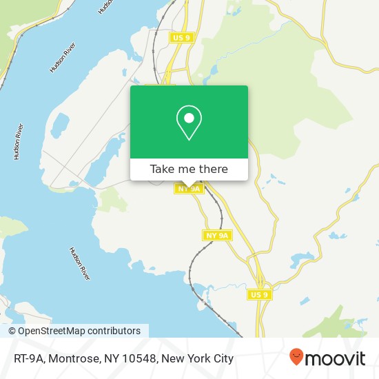 Mapa de RT-9A, Montrose, NY 10548