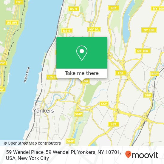 59 Wendel Place, 59 Wendel Pl, Yonkers, NY 10701, USA map
