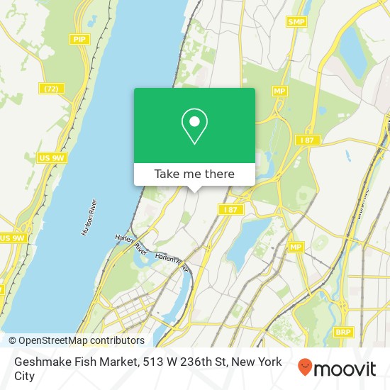 Geshmake Fish Market, 513 W 236th St map