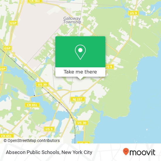 Absecon Public Schools, 800 Ireland Ave map