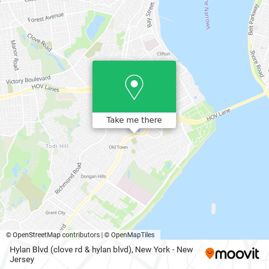Mapa de Hylan Blvd (clove rd & hylan blvd)