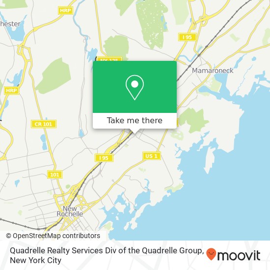 Quadrelle Realty Services Div of the Quadrelle Group, 2 East Ave map