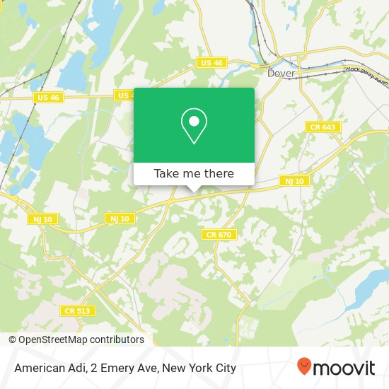 American Adi, 2 Emery Ave map