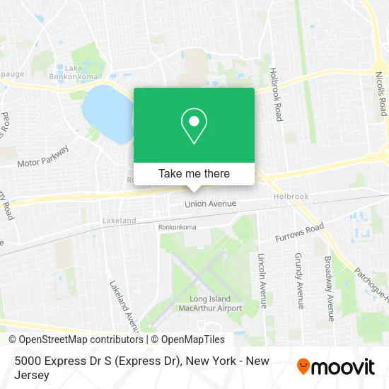 5000 Express Dr S map