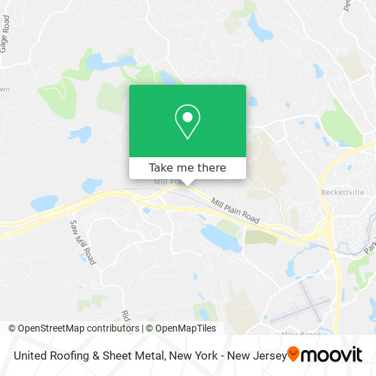 United Roofing & Sheet Metal map