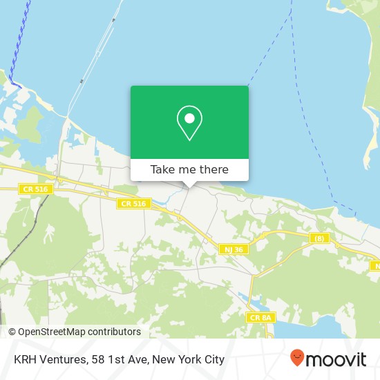KRH Ventures, 58 1st Ave map