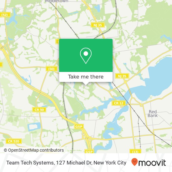 Mapa de Team Tech Systems, 127 Michael Dr