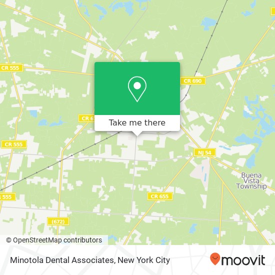 Mapa de Minotola Dental Associates, 1001 Central Ave