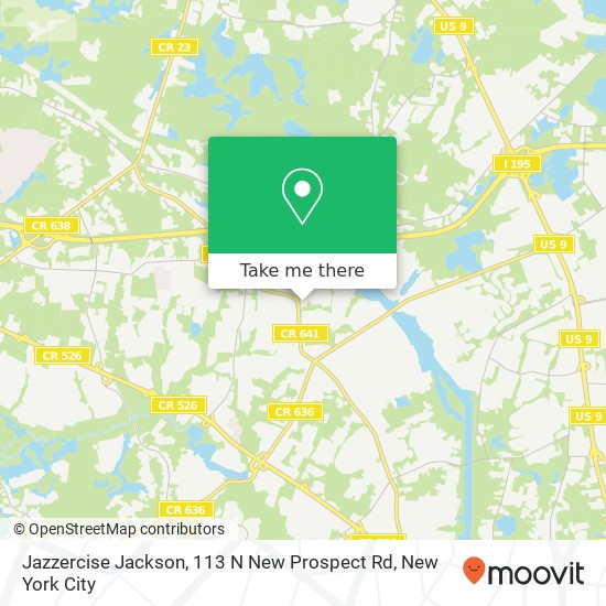 Jazzercise Jackson, 113 N New Prospect Rd map