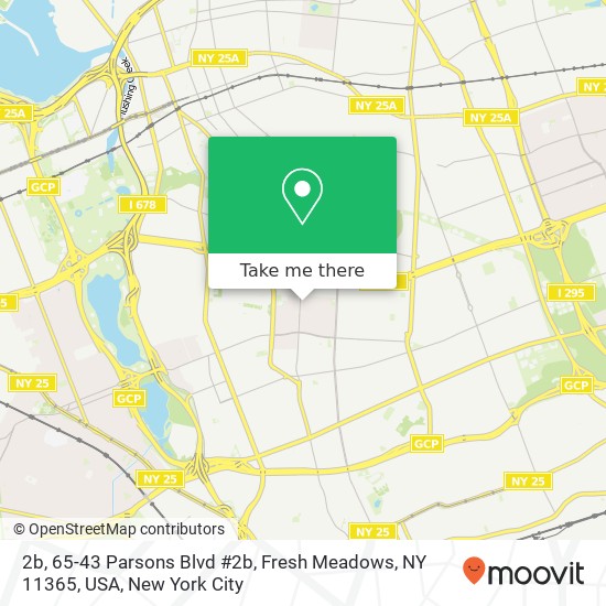 Mapa de 2b, 65-43 Parsons Blvd #2b, Fresh Meadows, NY 11365, USA