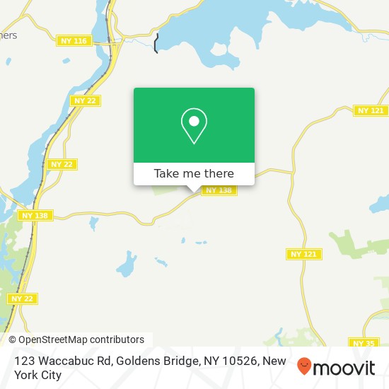 Mapa de 123 Waccabuc Rd, Goldens Bridge, NY 10526