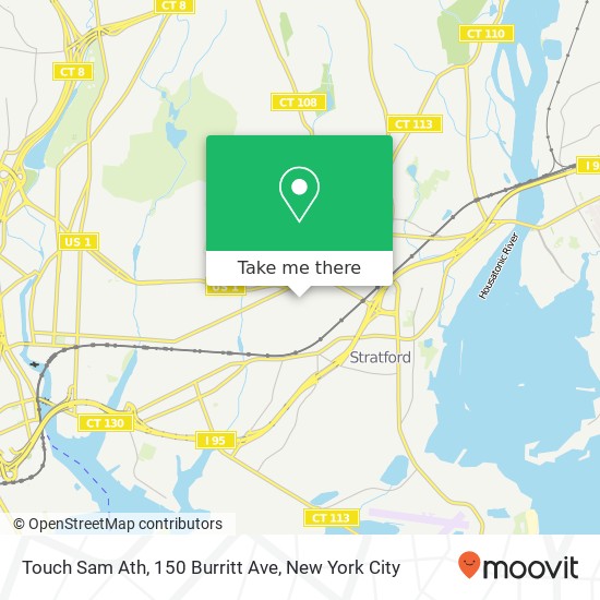 Mapa de Touch Sam Ath, 150 Burritt Ave