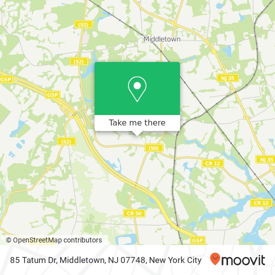85 Tatum Dr, Middletown, NJ 07748 map