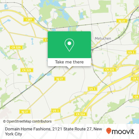 Mapa de Domain Home Fashions, 2121 State Route 27