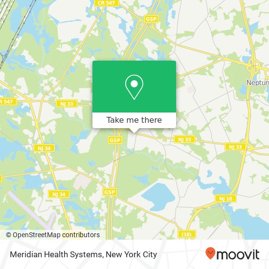 Meridian Health Systems, 3700 State Route 33 map