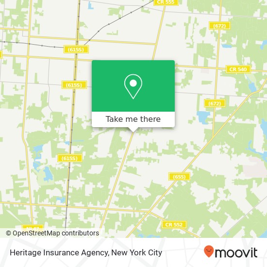 Mapa de Heritage Insurance Agency, 1317 S Main Rd