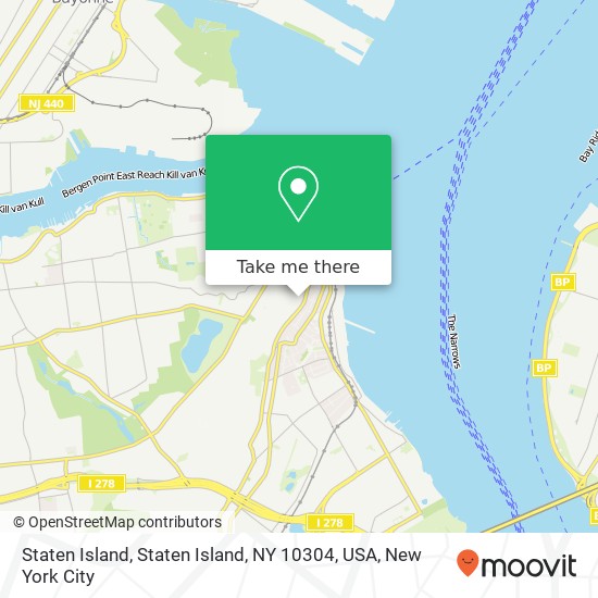 Mapa de Staten Island, Staten Island, NY 10304, USA