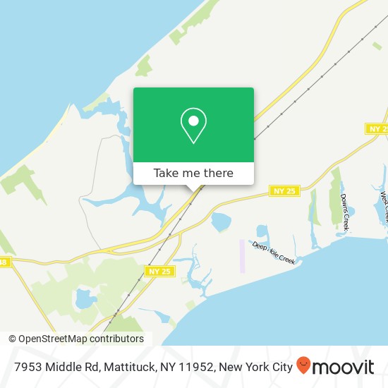 Mapa de 7953 Middle Rd, Mattituck, NY 11952